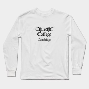 Cambridge Churchill College Medieval University Long Sleeve T-Shirt